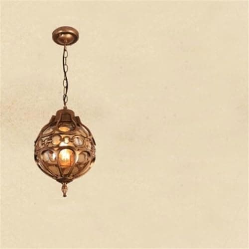 Image of FZQSXAZU V Intage Outdoor Pendant Lights Compatible with Courtyard Garden Balcony Retro Europe Style Ceiling Lamp Yard Pathway Landscape,Chandelier