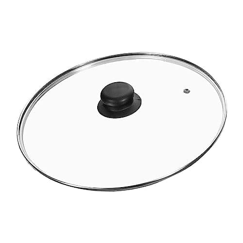 Image of PNJB, Transparent Glass Lid Cover, For Kitchen. Saucepan Lids,Durable, Heat-Resistant,Frying Pan With Lid, Glass Cover, Cookware Lids (30CM)