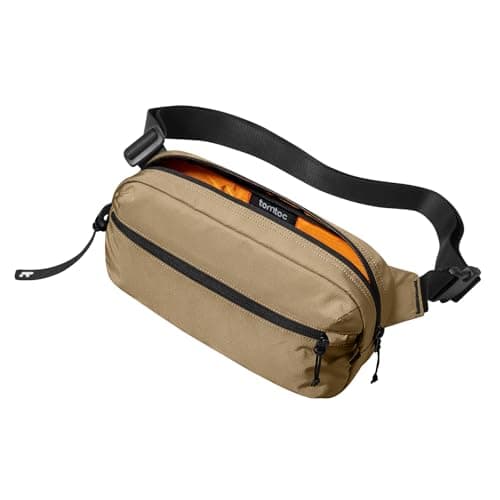 Image of tomtoc Aviator-T33 3.5L Sling Bag for Switch, iPad mini, RFID Blocking Water-Resistant Waist Pack for Men & Women, Adjustable Chest Shoulder Crossbody Bag for Travel, Gym, Work, Hiking - Gift Ready