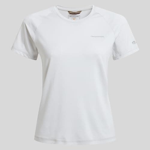 Image of Craghoppers Ellie Short Sleeved Yoga Shirt - Lunar Grey - 14 EU