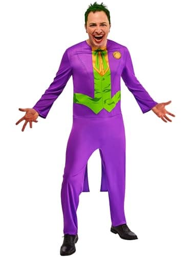 Image of Rubies Official WB Joker Costume, Adults Fancy Dress, Size Medium Halloween