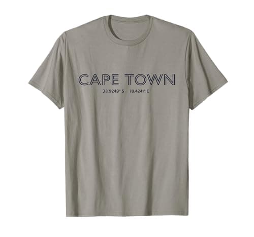 Image of South Africa City Coordinates - Cape Town T-Shirt