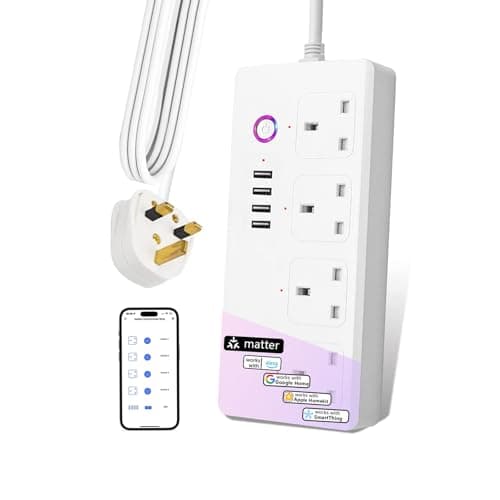 Image of UseeLink Smart Power Strip, Surge Protector, Matter Power Strip, USB Power Socket Smart Extension Cord