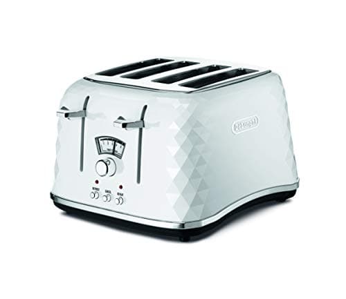 Image of De'Longhi Brillante CTJ4003W 4-Slice Toaster - White