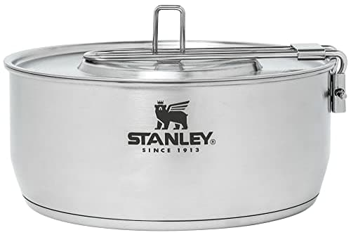 Image of Stanley Even Heat Essential Pot Set, 4-Piece Camping Cookware Set with Stainless Steel Pots and Pans, Utensils, Lids, and Cooking Accessories, Outdoor Travel Kit for Campsites, Hiking, and More