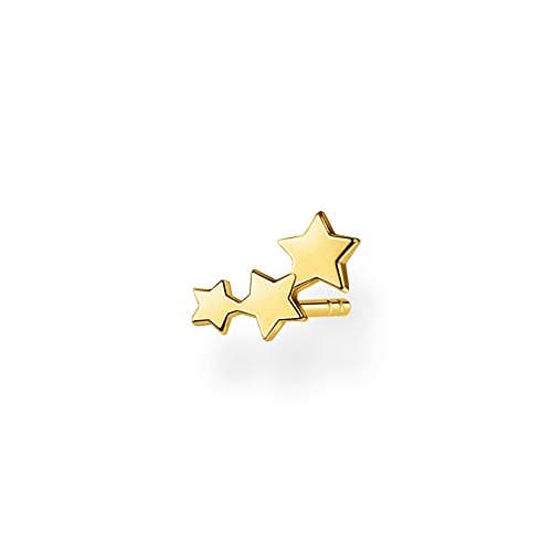 Image of THOMAS SABO Single ear stud stars gold 925 Sterling Silver, 18k Yellow Gold Plating
