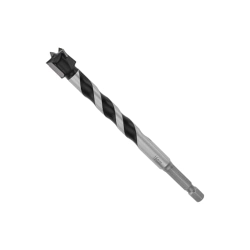 Image of Briny River 16mm Forstner Wood Boring Drill Bit Hole Hinge Cutter 7mm Hex Shank 129mm Length Extra Long Drill Bits