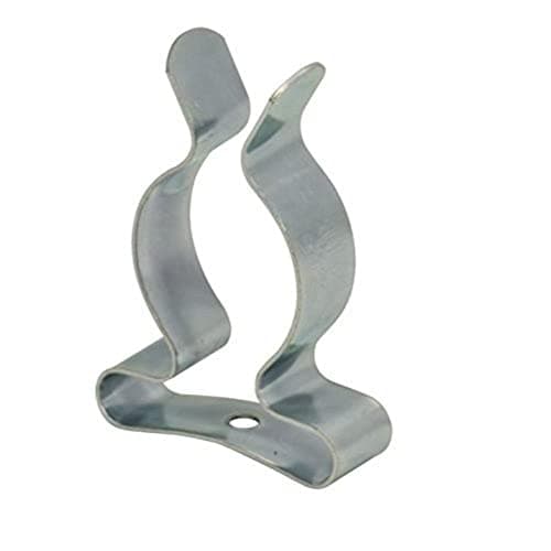 Image of Merriway BH01978 (12 Pcs) Tool Storage Terry Clip Spring Steel Bright Zinc Plated, 25 - 35mm (1 - 1.3/8 inch) - Pack of 12 Pieces