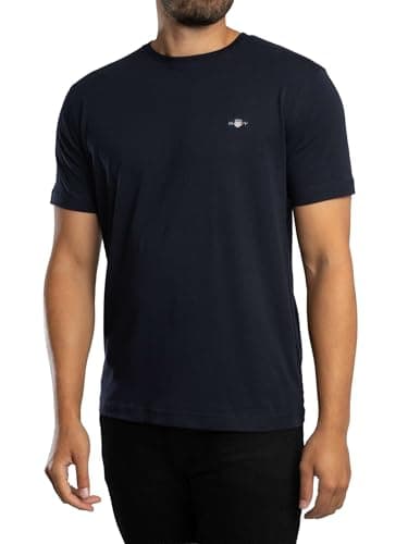 Image of GANT Printed Archive Shield T-Shirt, Evening Blue, S