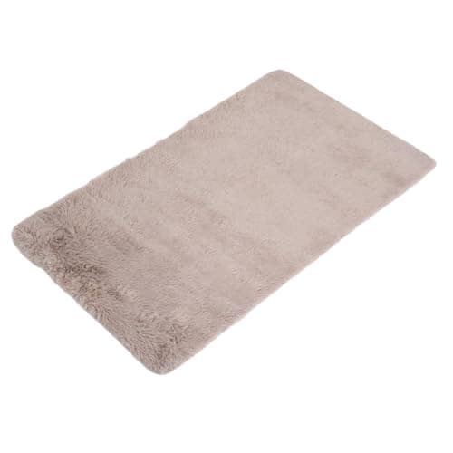 Image of Sienna Natural Beige Rug for Living Room, Super Soft Anti-Slip Small Rugs for Bedroom Modern Fluffy Shaggy Area Rug Thick Pile Non-Shedding Floor Carpet, 80 x 150cm