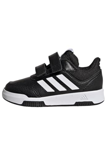 Image of adidas Unisex Baby Tensaur Hook and Loop Shoes, Cloud White/Core Black, 4 UK Child