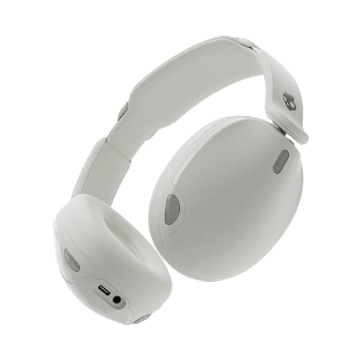 Image of Skullcandy Hesh 540 ANC Wireless Over-Ear Bluetooth Headphones with THX Spatial Audio, Active Noise Cancelling, Personalized Sound, Up to 65 Hours Battery, Microphone for iPhone Android - Bone