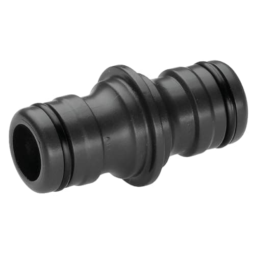 Image of Gardena Profi-System nipple for connecting or extending hoses, suitable for higher flow rates, 3/4” inlet and outlet (2831-20), coupling, XL, Black