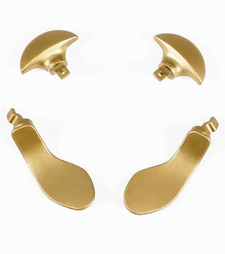 Image of Ceozon Back Paddles for Ps5 Edge Controller Replacement Accessories 4 PCS Metal Back Buttons Paddle Gold