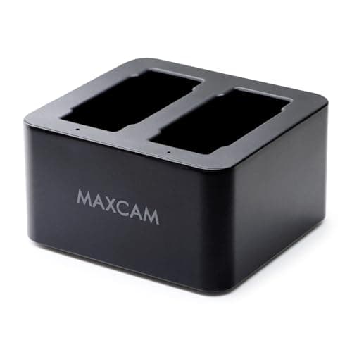 Image of MAXCAM Dual Battery Charger with TYPE-C USB Cable for GoPro HERO 13 Black Enduro Battery