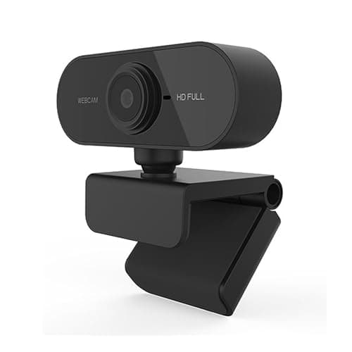 Image of INDOTEAM Webcam for PC with Microphone | Full HD 1080p Web Camera | 1080P HD USB Camera for PC, Laptop, Mac | Plug and Play Webcam with Noise Reduction Microphone & 360° Rotation Easy Mount Clamp
