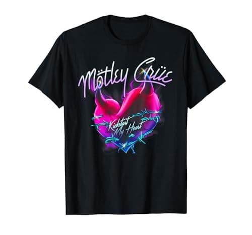 Image of Mötley Crüe Kickstart My Heart T-Shirt, Men, Black, XX-Large