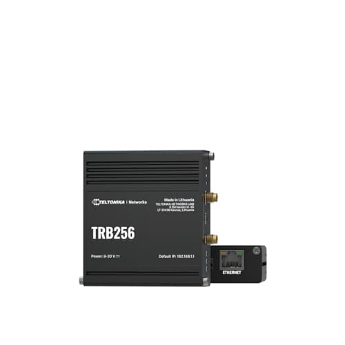 Image of Teltonika TRB256 Industrial IoT Gateway, 4G LTE Cat M1, Cat NB1, NB2, EGPRS, RS232, RS485, Input/Output, Dual SIM, Multiple VPNs