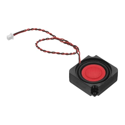 Image of PATIKIL 2 Watt 8 Ohm Mini Speaker, 2PCS Full-Range Mobile Portable Advertising Machine Micro Loudspeaker Connector for Small Electronic Projects, Black Red