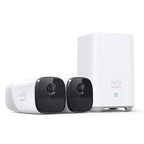 Image of eufy Security, eufyCam 2 Pro Wireless Home Security Camera System, 365-Day Battery Life, HomeKit Compatibility, 2K Resolution, IP67 Weatherproof, Night Vision, 2-Cam Kit, No Monthly Fee