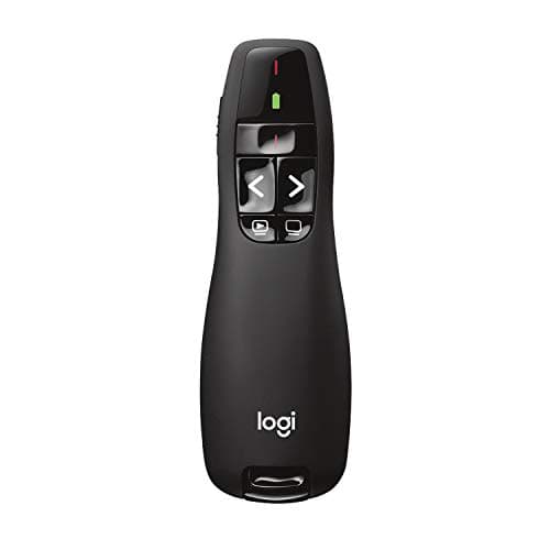 Image of Logitech Wireless Presenter R400 Earplug, 5 cm, Black