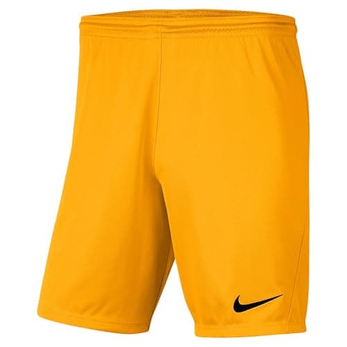 Image of NIKE Men's Nike Park Iii Knit Football Shorts, Yellow, XXL UK