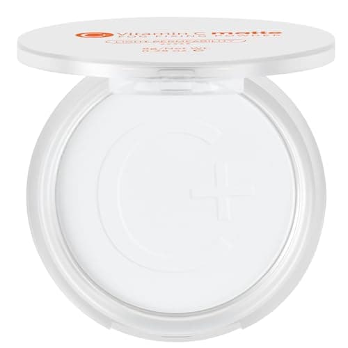Image of LOPHE Finishing Powder, Vitamin C Pressed Setting Powder Translucent 8g - Weightless Oil Control, Pore Minimising & Light-Semi-Matte Finish for Dry/Combination Skin