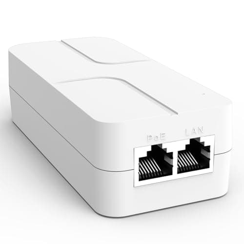 Image of YuanLey 2.5G PoE Injector 30W, PoE+ Injector Converts Non-PoE to PoE+, 52V IEEE 802.3at/af, 10/100/1000/2500Mbps Ethernet PoE Adapter Plug & Play, Power Over Ethernet Up to 325 Feet
