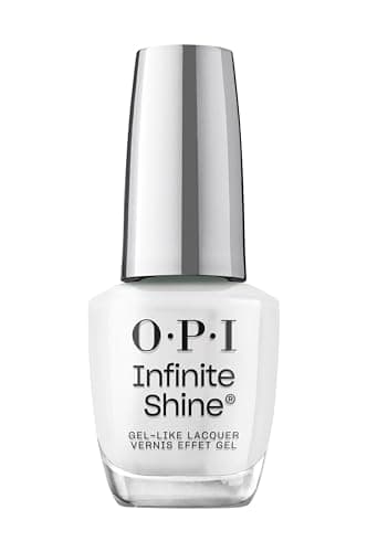 Image of OPI Infinite Shine Nail Polish - Funny Bunny™ - Gel Like & Long Lasting White Crème Nail Polish - with Pre-Cured Gel Technology & OPI Pro-Wide Brush (15ml)