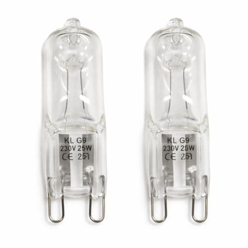 Image of kanta 25w Clear Capsule G9 Halogen Lamp Bulb - Warm White, Twin Pack …