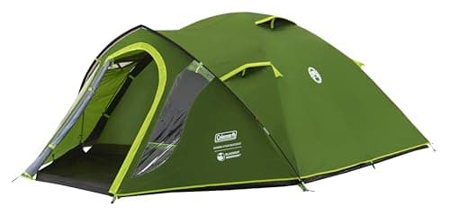 Image of Coleman Tent Darwin 3 Plus BlackOut | Compact 3 Man Dome Tent | Special Darkened Bedroom | Lightweight Camping, Festival and Hiking Tent | 4500mm Waterproof | 3 Person | with Sewn-in Groundsheet