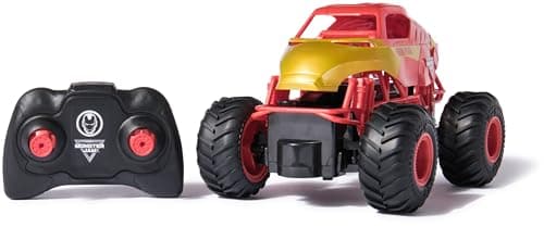 Image of Monster Jam, Marvel Iron Man RC Monster Truck, 1:24 Scale, Kids’ Toys for Boys and Girls Aged 3 and up