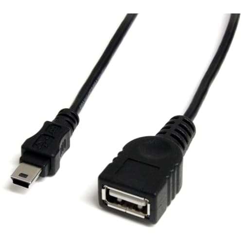 Image of StarTech 1 feet Mini USB 2.0 Cable - USB A to Mini B F/M