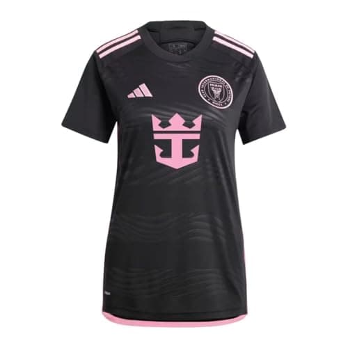 Image of adidas Inter Miami CF Women’s Away Jersey 23/24, Black / Bliss Pink, Large