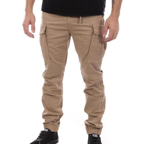 Image of Schott Relax Men's Cargo Trousers Beige, beige, 28-30