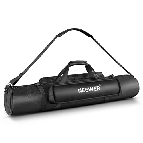 Image of NEEWER 39.37"/1m Tripod Carrying Case, Heavy Duty Waterproof Nylon Bag with Handles & Shoulder Straps, Compact Case with Full Length Zippered Closure, External Pocket for Light Stand/Boom Stand/Tripod
