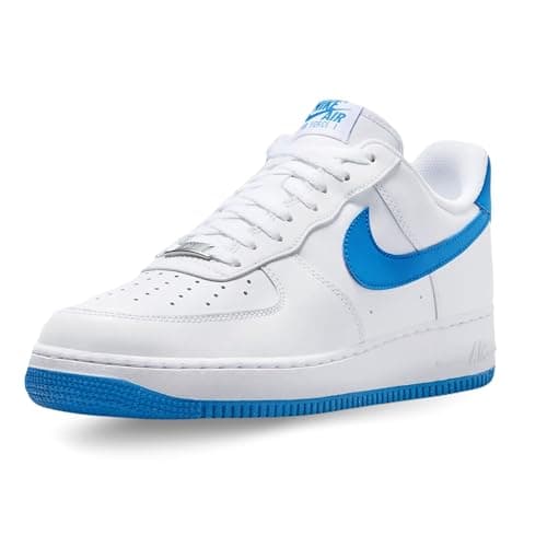 Image of NIKE FJ4146-103 AIR Force 1 '07 Men White-Photo Blue-White UK 12