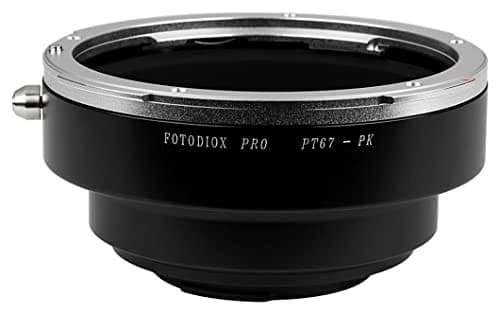 Image of Fotodiox Pro Adapter, Pentax 6x7,67 Lens to Pentax K (PK) Mount Camera Adapter -- for Pentax K-5, K-r, K-x, K-7, x70, X90, K200d, K20d, K100D Super, K10D, K110D,K100D, *ist DL2, *ist DS2, *ist DL, *ist DS, K1000, K2000