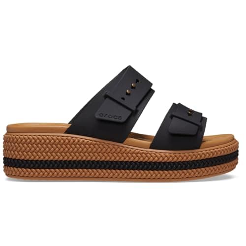 Image of Crocs Women Sandal,Brooklyn Woven Buckle,Black,5 UK Women