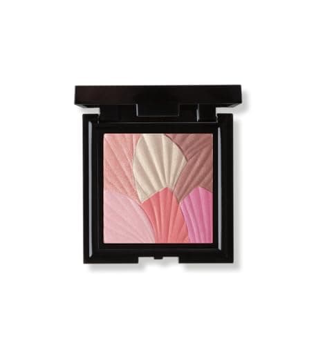 Image of Mii Cosmetics Celestial Skin Shimmer Blusher & Highlighter Palette | Face Palette with Illuminating Blush & Highlighter | Includes 6 Shades, Blendable & Buildable | Coral & Pink Shimmer | Coral Haze