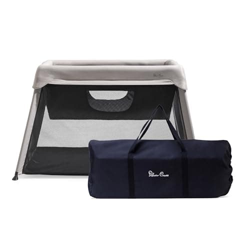 Image of Silver Cross - Slumber 3-in-1 Travel Cot - Travel Cot/Crib - Baby Travel - Compact Travel System - Stone