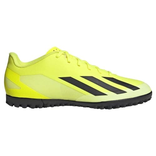Image of adidas Unisex X Crazyfast Club Turf Boots, Solar Yellow/Core Black/Cloud White, 11 UK