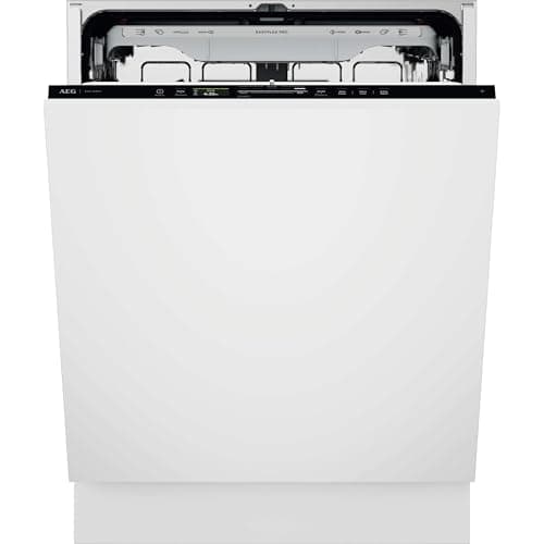 Image of AEG 9000 Series Fully Integrated Dishwasher GI9200X2PN, 14 Place Settings, AirDry Technology, SatelliteClean Pro, SuperSilent 37dB, Push2Open Door, EasyFlex Pro Baskets, 815x596x56mm, Class A