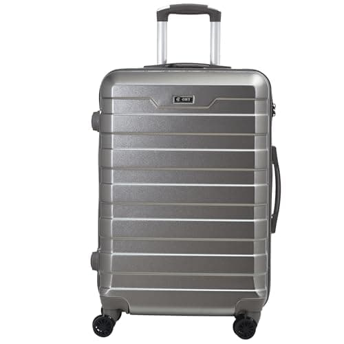 Image of RMW Suitcase Large Medium Cabin Size | Hard Shell | Lightweight | 4 Dual Spinner Wheels | Trolley Luggage Suitcase | Hold Check in Luggage | TSA Combination Lock (Dark Grey, Medium 24")