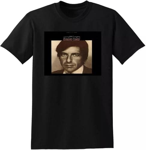 Image of LGHOCV Leonard Cohen T Shirt Songs of Leonard Cohen Vinyl Cover Black