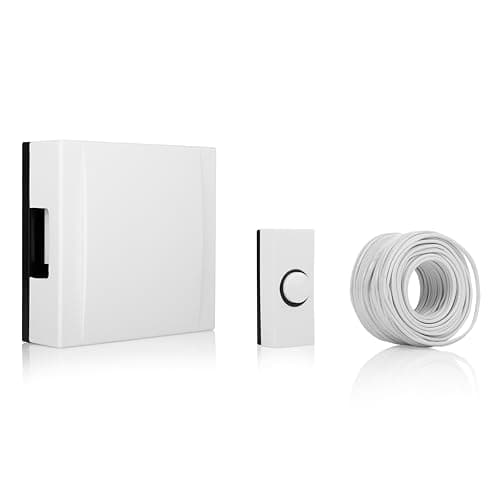 Image of Byron Wired bell - Button, chime and cable included - 85 dB - Chime powered by transformer or battery (not included - DBW-24040