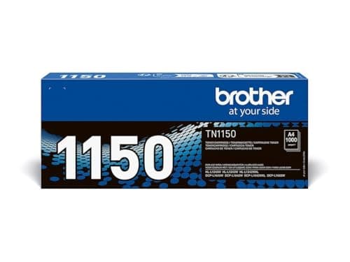 Image of Brother TN-1150 Toner Cartridge, Black, Single Pack, Standard Yield, Includes 1 x Toner Cartridge, Genuine Supplies