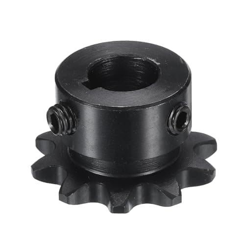 Image of sourcing map #35 Chain Roller Sprocket B Type, 1/2" Bore 10 Tooth Single Strand Chain Sprocket, Carbon Steel, Keyway with Set Screws
