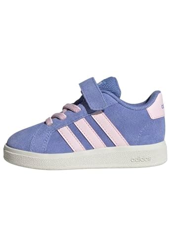 Image of adidas Boy's Unisex Kids Grand Court 00s Shoes Infants, Blue Fusion/Clear Pink/Off White, 8.5 UK Child