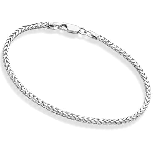 Image of QUADRI - 925 Sterling Silver Franco Link Bracelet | Italian Made Silver Bracelet for Men & Women | Anti-Tarnish Silver PLUS Finish | 7.5" / 8" / 8.5" Available
